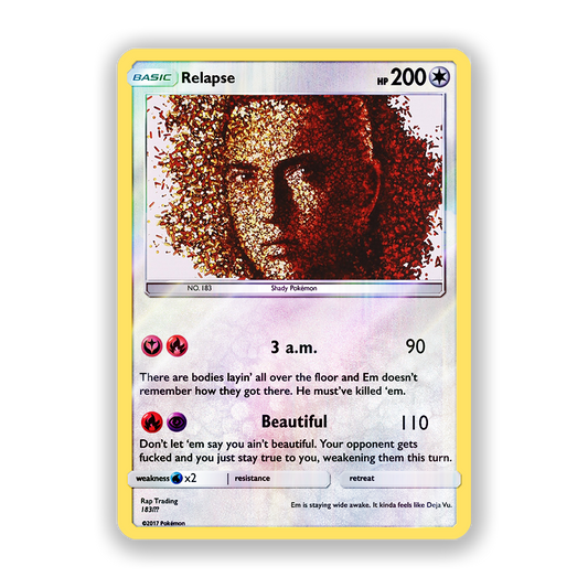 Eminem Relapse Pokémon Card