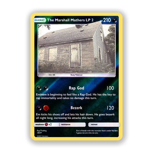 Eminem The Marshall Mathers LP 2 Pokémon Card