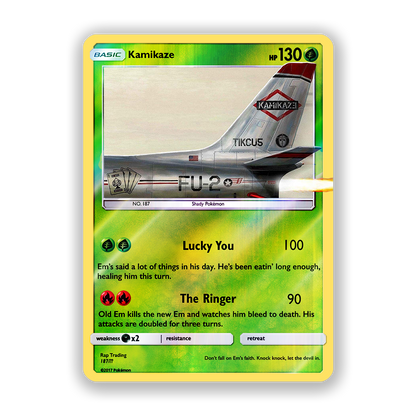 Eminem Kamikaze Pokémon Card