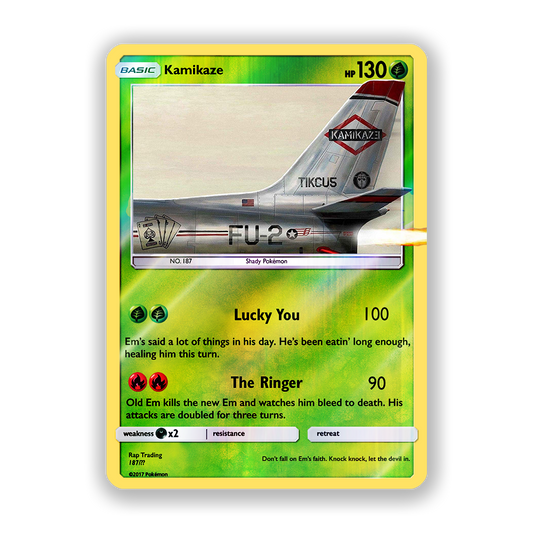 Eminem Kamikaze Pokémon Card