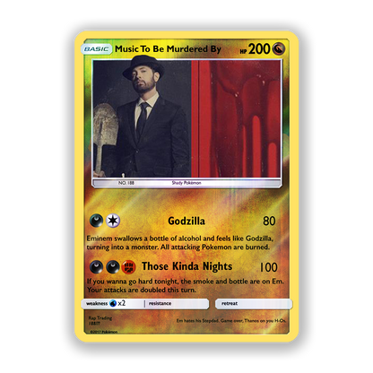Eminem Music To Be Murdered By Pokémon Card
