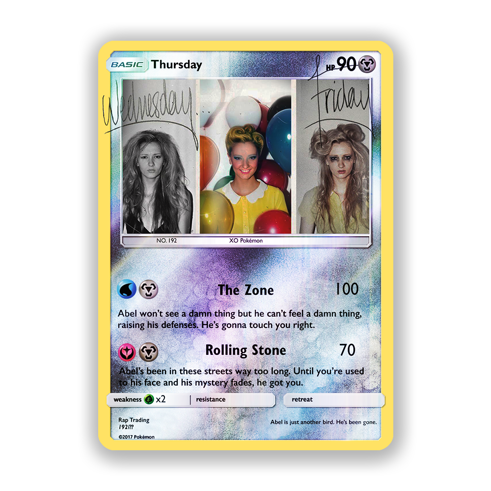 The Weeknd Thursday Pokémon Card