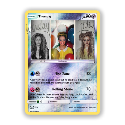 The Weeknd Thursday Pokémon Card