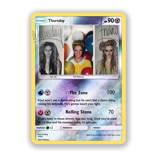 The Weeknd Thursday Pokémon Card