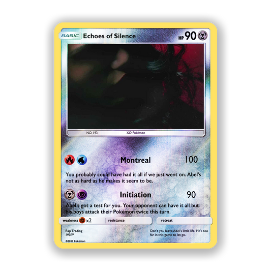 The Weeknd Echoes Of Silence Pokémon Card