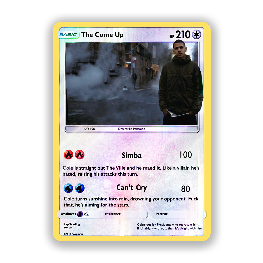 J. Cole The Come Up Pokémon Card