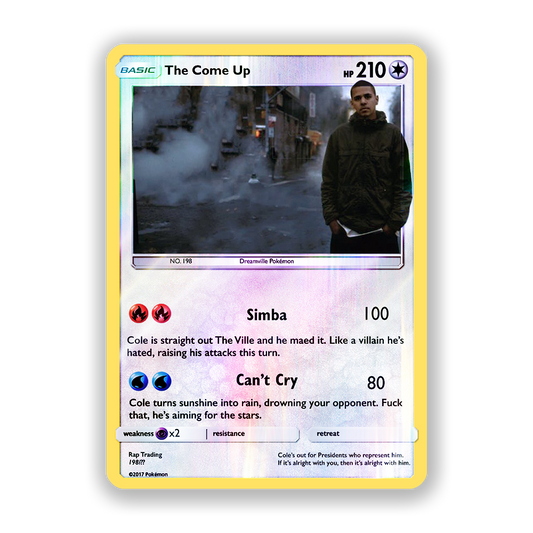 J. Cole The Come Up Pokémon Card