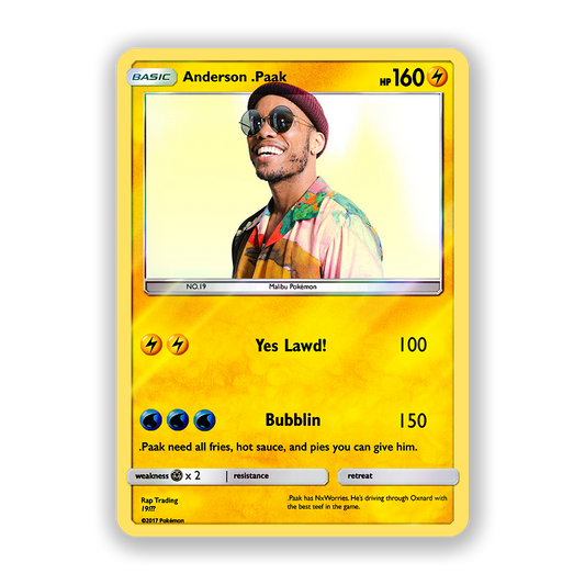 Anderson .Paak Holographic Pokémon Card