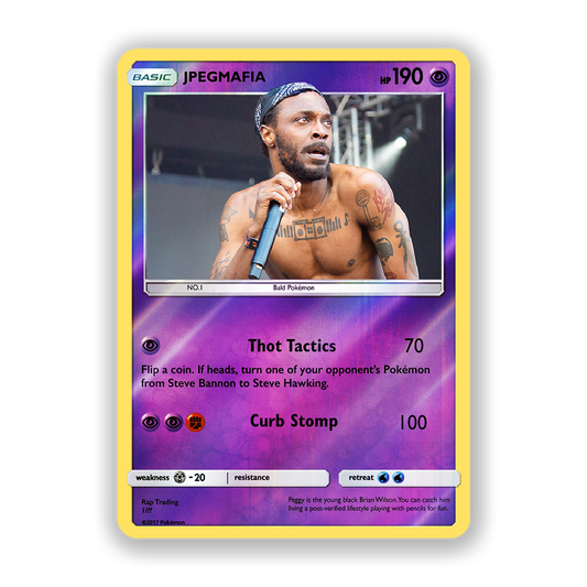 JPEGMAFIA Holographic Pokémon Card