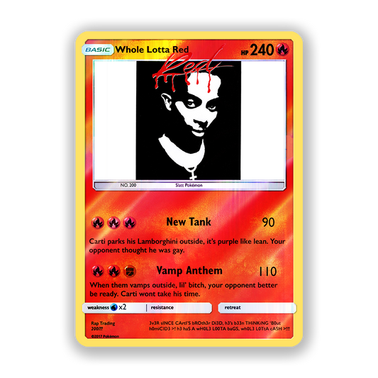 Playboi Carti Whole Lotta Red Pokémon Card