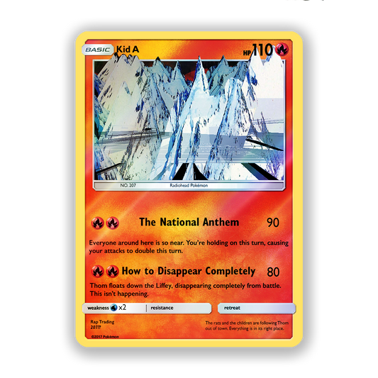 Radiohead Kid A Pokémon Card
