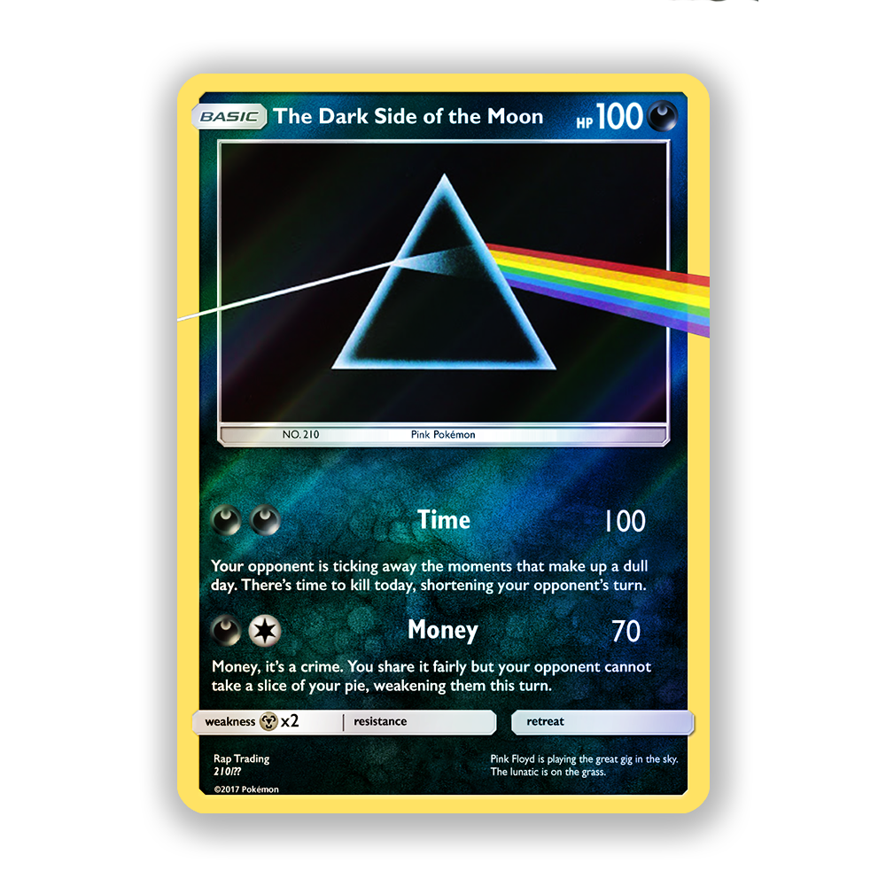 Pink Floyd Dark Side Of The Moon Pokémon Card