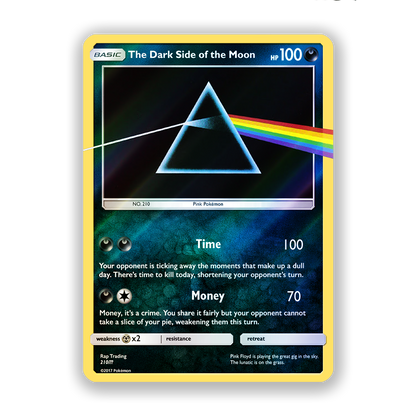 Pink Floyd Dark Side Of The Moon Pokémon Card