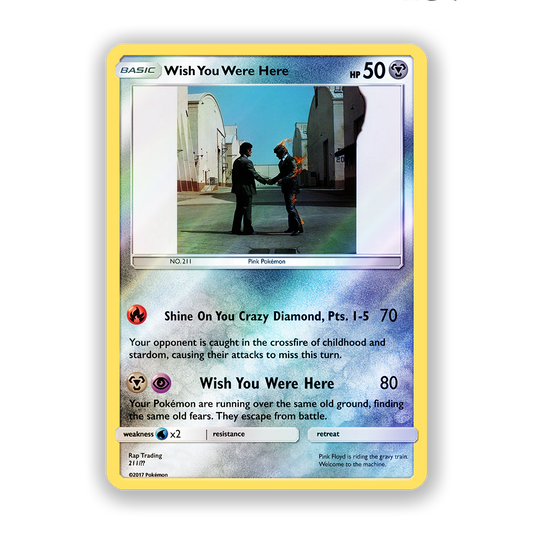 Pink Floyd Wish You Were Here Pokémon Card