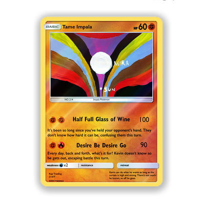 Tame Impala Self Titled Pokémon Card