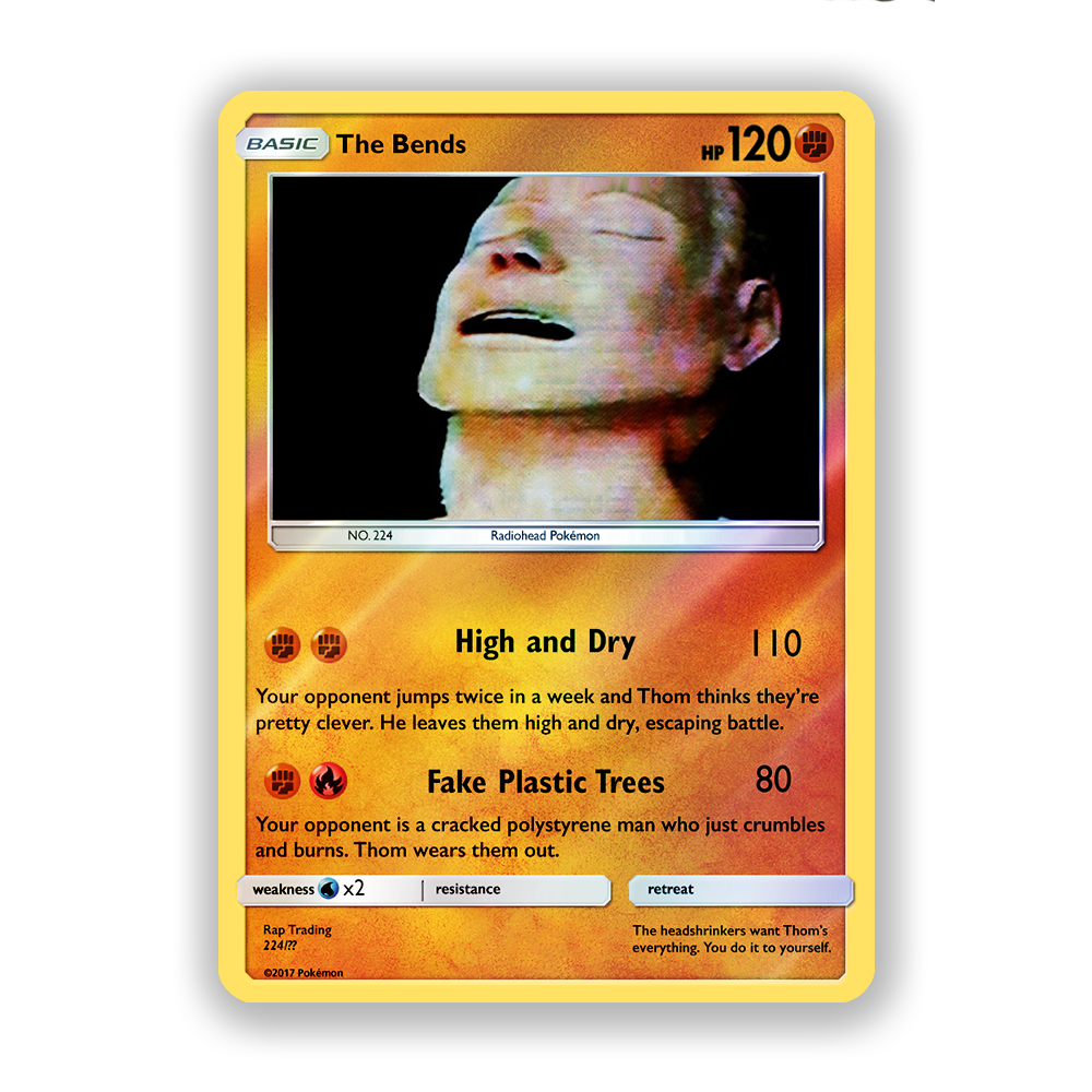 Radiohead The Bends Pokémon Card