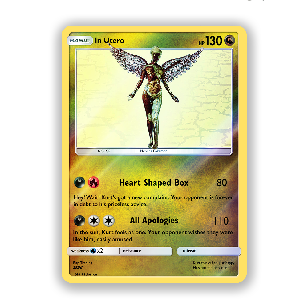 Nirvana In Utero Pokémon Card