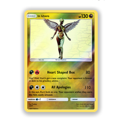 Nirvana In Utero Pokémon Card
