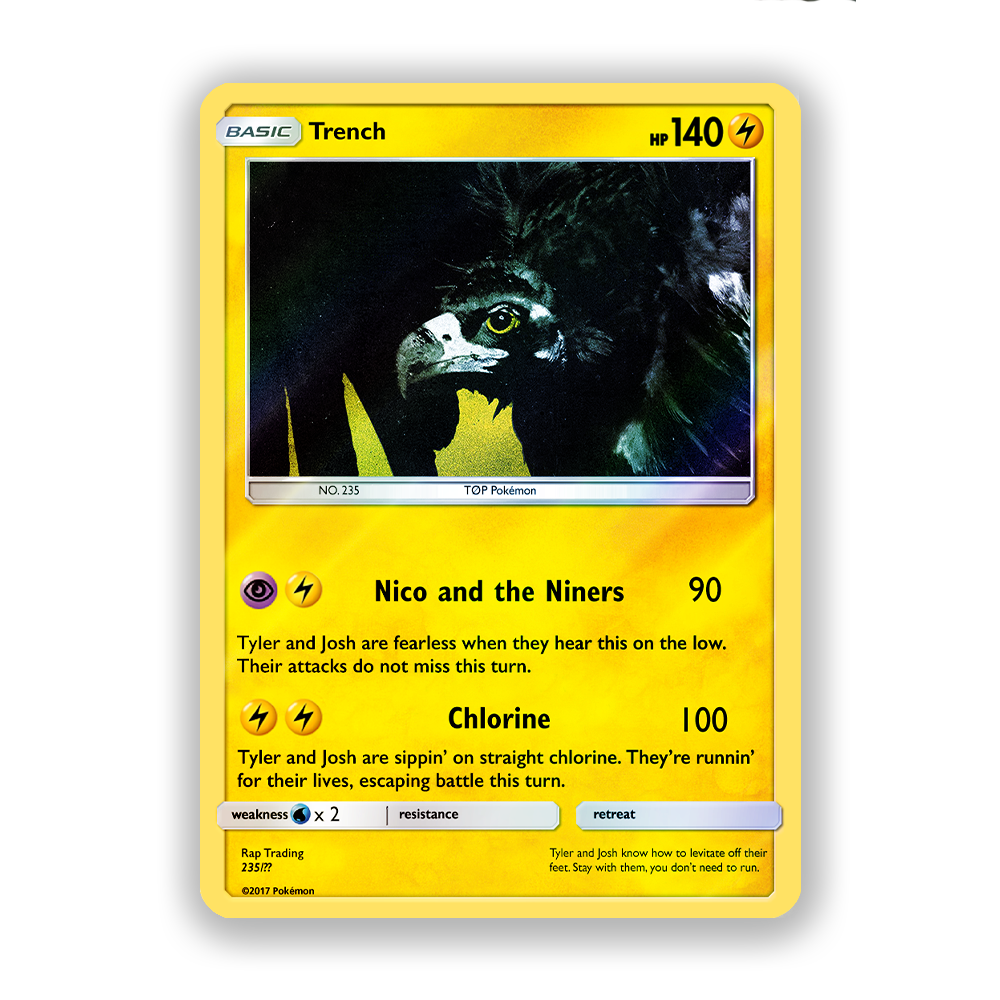 Twenty One Pilots Trench Pokémon Card