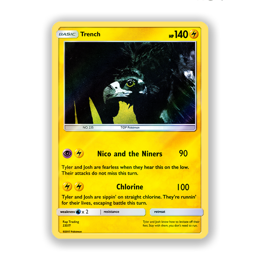Twenty One Pilots Trench Pokémon Card