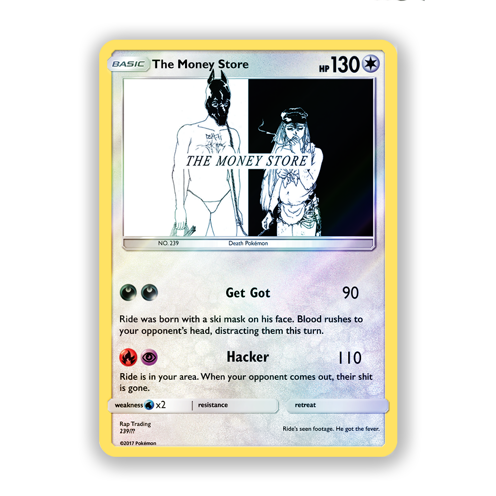 Death Grips The Money Store Pokémon Card