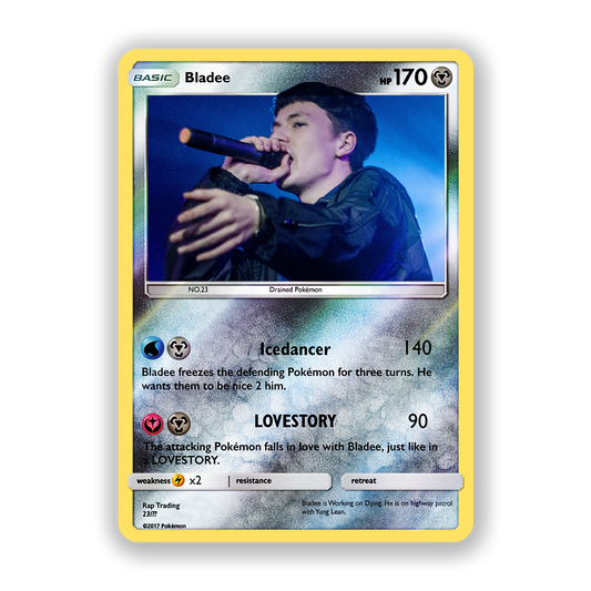 Bladee Holographic Pokémon Card