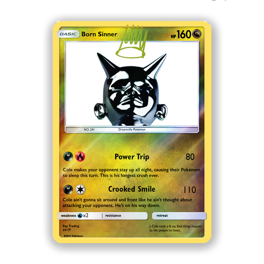 J. Cole Born Sinner Pokémon Card