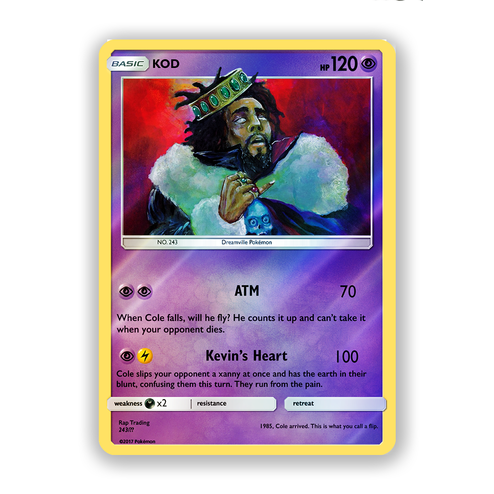 J. Cole KOD Pokémon Card