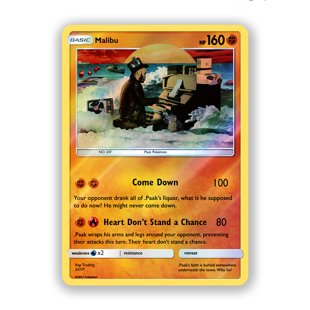 Andereson .Paak Malibu Pokémon Card