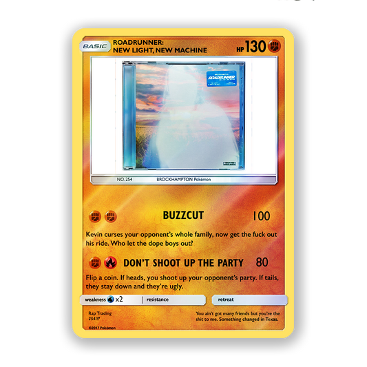 BROCKHAMPTON ROADRUNNER Holographic Pokémon Card