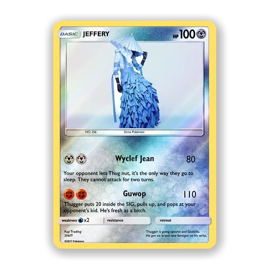 Young Thug JEFFERY Holographic Pokémon Card