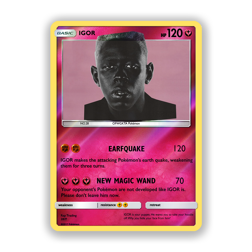 Tyler, The Creator IGOR [Album] Holographic Pokémon Card