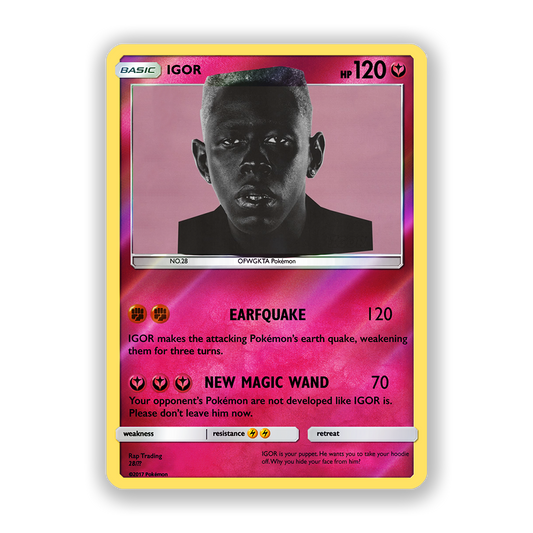 Tyler, The Creator IGOR [Album] Holographic Pokémon Card