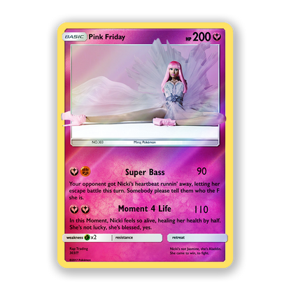 Nicki Minaj Planet Her Holographic Pokémon Card