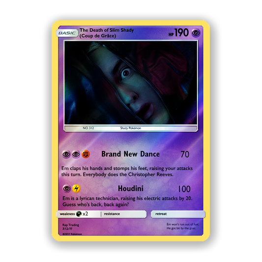 Eminem The Death Of Slim Shady Pokémon Card