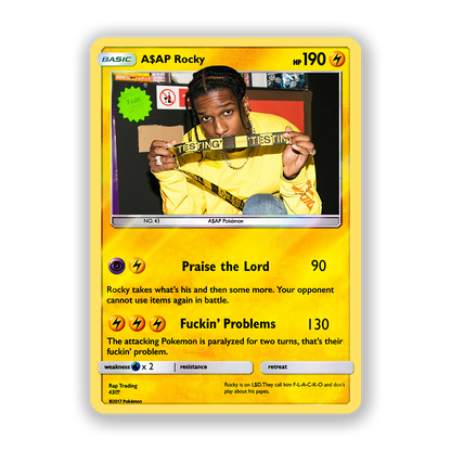 A$AP Rocky Holographic Pokémon Card