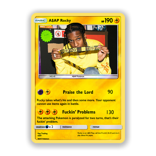 A$AP Rocky Holographic Pokémon Card