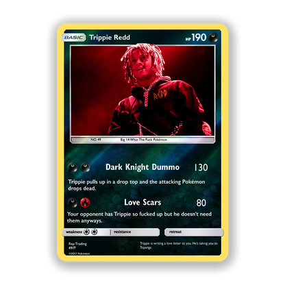 Trippie Redd Holographic Pokémon Card