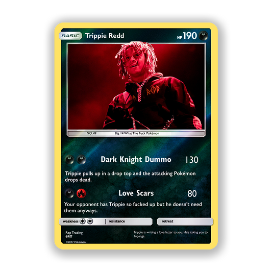 Trippie Redd Holographic Pokémon Card
