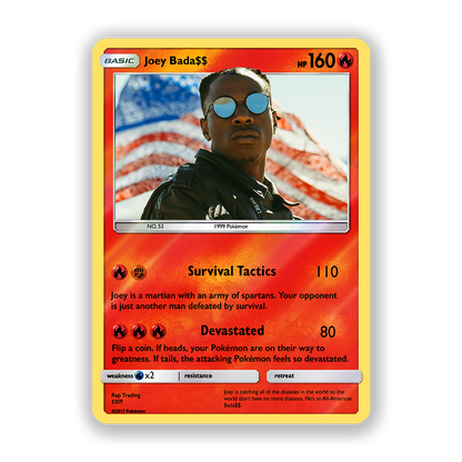 Joey Bada$$ Holographic Pokémon Card