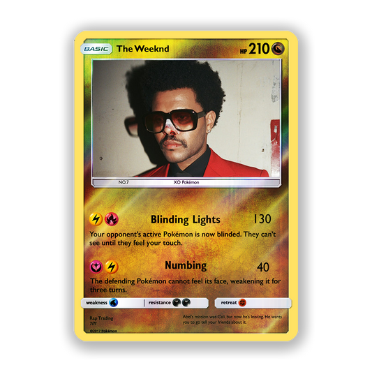The Weeknd Holographic Pokémon Card