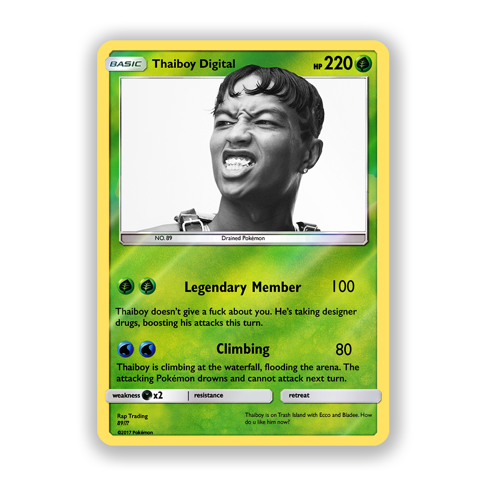 Thaiboy Digital Holographic Pokémon Card