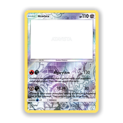 Childish Gambino Atavista Holographic Pokémon Card