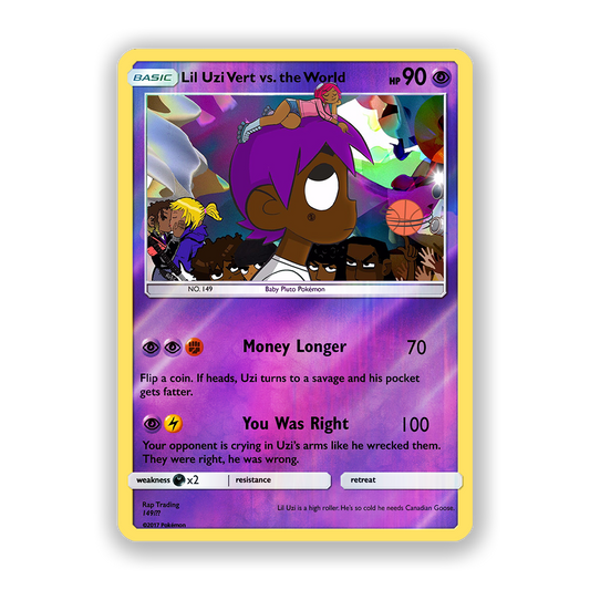Lil Uzi Vert VS The World Pokémon Card